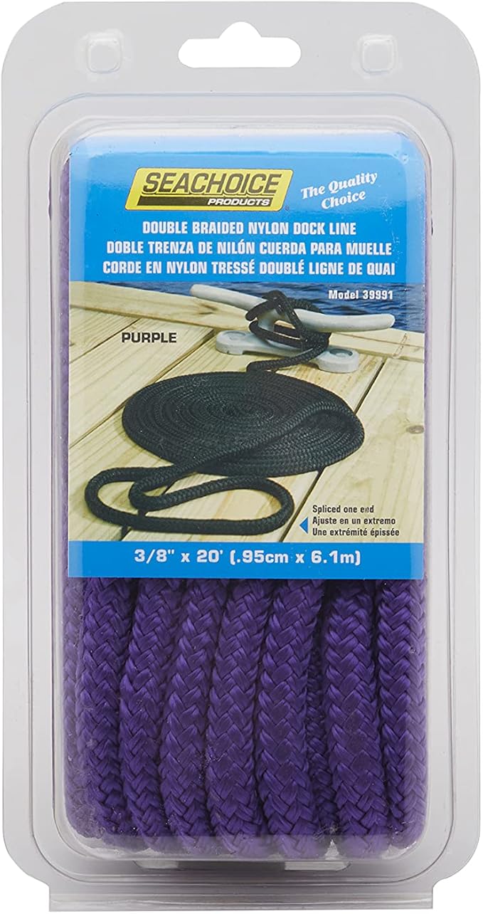 Seachoice Double-Braid Nylon Dock Line