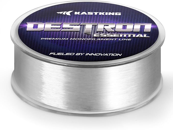 KastKing Destron Essential Monofilament Fishing Line, Advanced Polymer Coating for High Abrasion Resistance, Super Smooth, High Strength, Low Memory Mono Line, Fresh and Saltwater Fishing