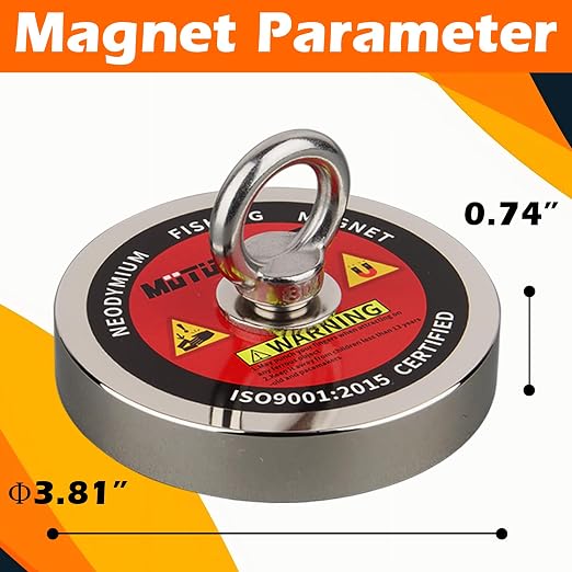 MUTUACTOR Strong Fishing Magnets Kit,1100lb Large Neodymium Rare Earth Magnets Heavy Duty Powerful Magnet Fishing with 65ft Salvage Rope,Gloves,Waterproof Bag for Finding Lost Treasures in Rivers
