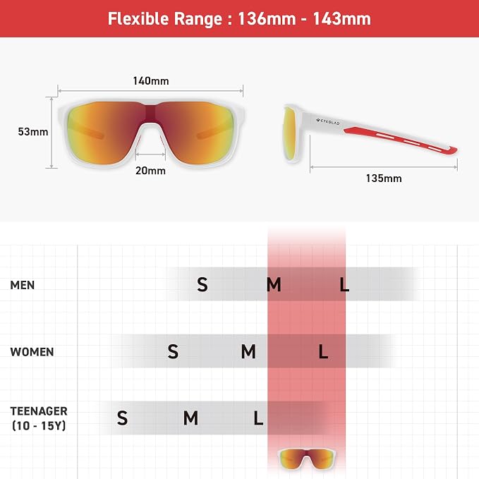 MARS Lifestyle Outdoor Polarized sunglasses UV400 Anti-Seawater Women Men Adult Teenager Running Fishing Sports