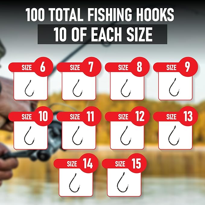 Fishing Hooks Freshwater - Trout - Crappie - Bluegill - Bass - Panfish - Walleye - Perch - Sunfish
