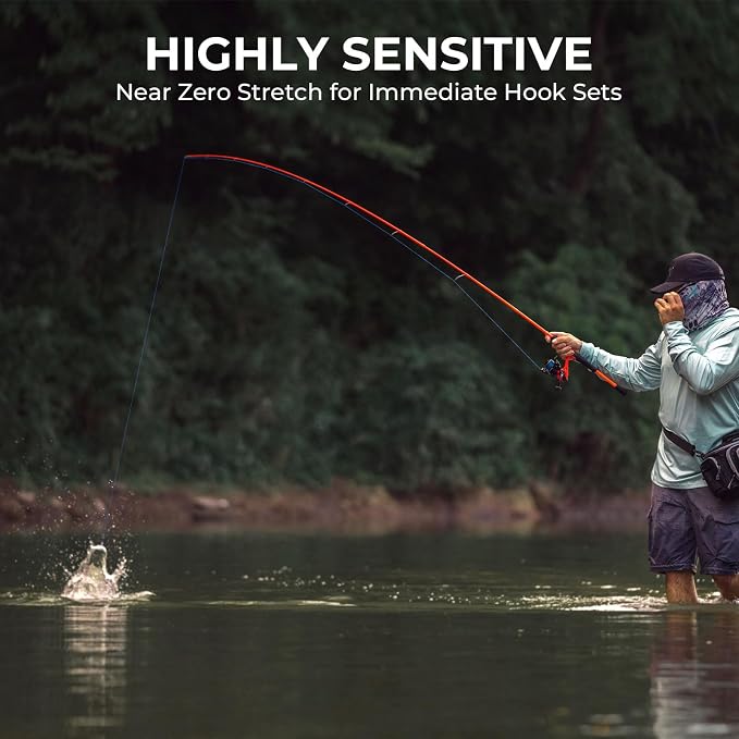 KastKing Superpower ColorShield Braided Fishing Line - Colorfast Braided Line, 100% Solution Dyed UHMWPE Fiber, Smooth & Strong Superline, Near Zero Stretch, Sensitive, High Abrasion Resistance