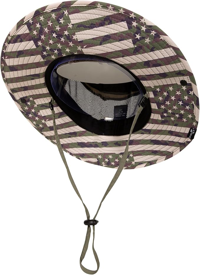 TOP-EX UVCoolix™ Bucket Hat for Men, Cooling Sun Hat Women, UPF 50 Wide Brim Boonie Hats Underbrim Prints, Breathable, M-XXL
