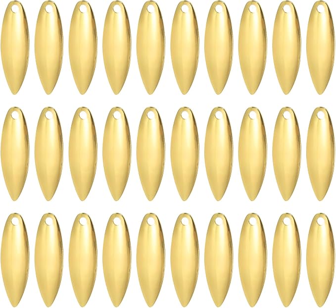 PATIKIL Fishing Lure Blades Willowleaf Lure Making for DIY Bait