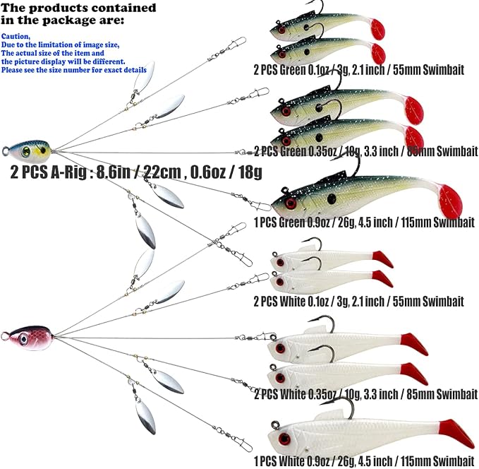 Umbrella Fishing Rig Kit Set