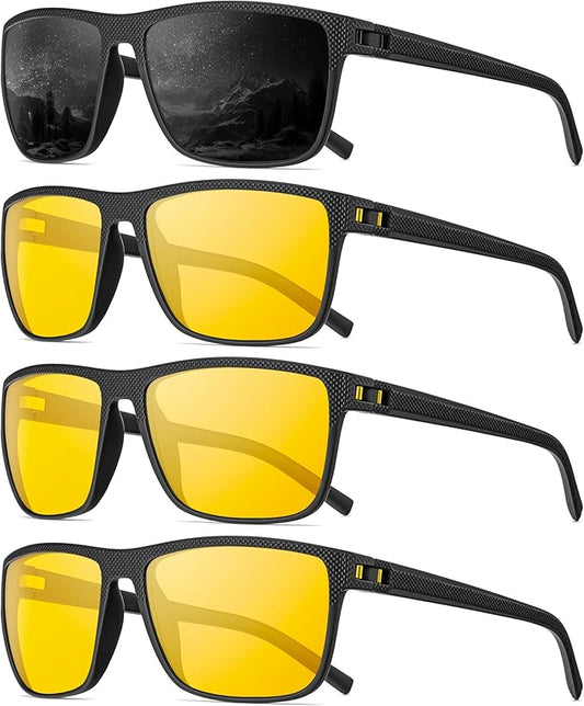 Polarized Sunglasses Men, Mens Sunglasses Polarized UV protection Lightweight Sun Glasses for Driving Fishing Golf