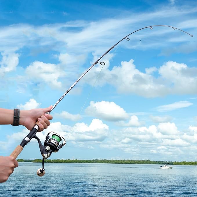 Sougayilang Spinning & Casting Rods, Strong Carbon&Glass Composite Fishing Rod with Stainless Steel Line Guides for Bass, Trout, Panfish, Catfish