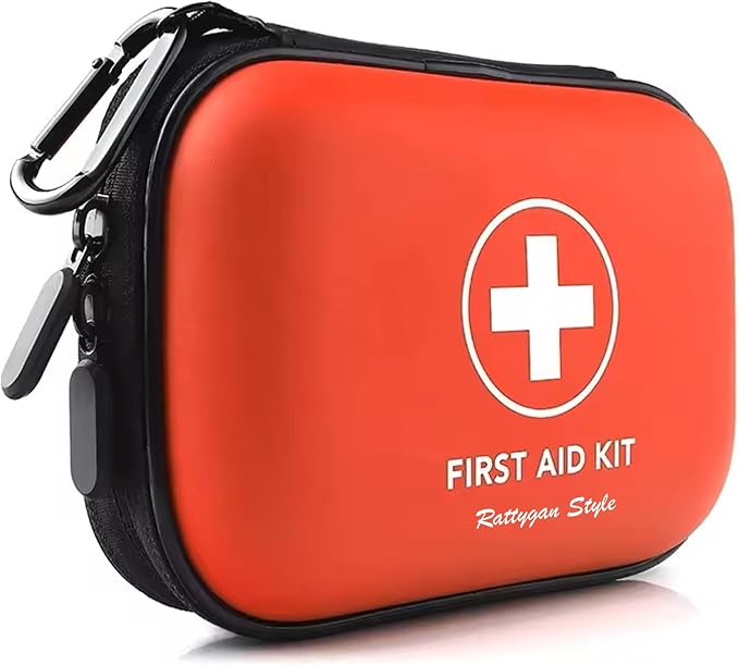 All-in-One Compact First Aid Kit with Waterproof Hard Shell Case – 100 Medical Supplies for Home, Car, Travel, and Outdoor Emergencies