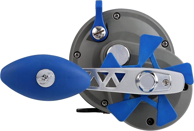 Shakespeare Contender Conventional Fishing Reel, Size 30, Stainless Steel Synchronized Level Wind, On/Off Bait Clicker, 2 Ball Bearing Design