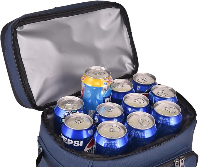 Alphasonik Cooler Backpack 40 Cans Insulated Backpack Cooler for Men & Women, 2 Leak Proof Compartments Coolers Bag for Beach Travel Picnic Hiking BBQ Fishing Outdoor Camping