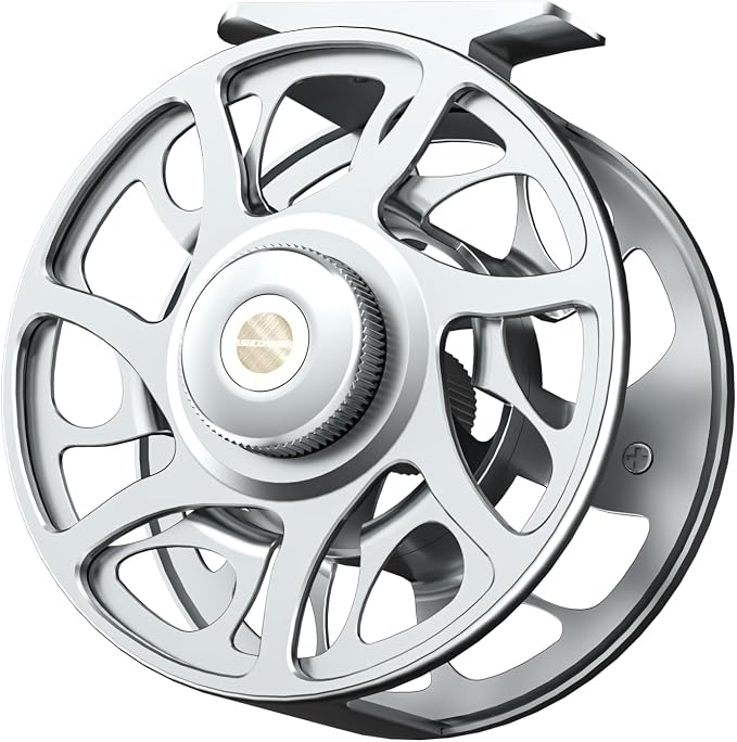 Ashconfish Fly Fishing Reel CNC-Machined Aluminum Alloy Fly Reel with 2+1BB Anti-Corrosion Bearings Ultra-Smooth Drag System & Ergonomic Design for Ultimate Performance