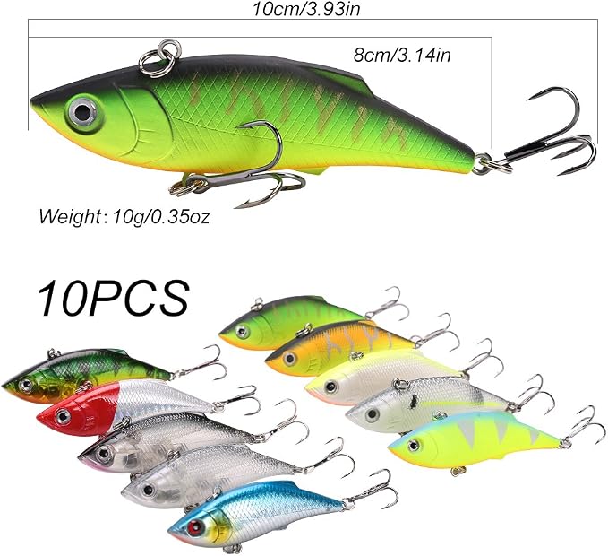 Sougayilang Minnow Fishing Lures Crankbaits Set Fishing Hard Baits Swimbaits Boat Topwater Lures for Trout Bass Perch Fishing