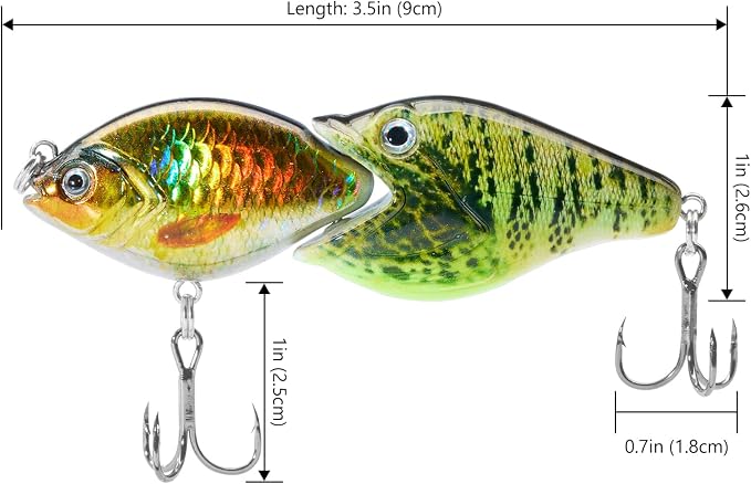 BASSROCK Fish Group Single Jointed Swimbait Bass Fishing Lure Hard Bait 3.5” 11/16oz