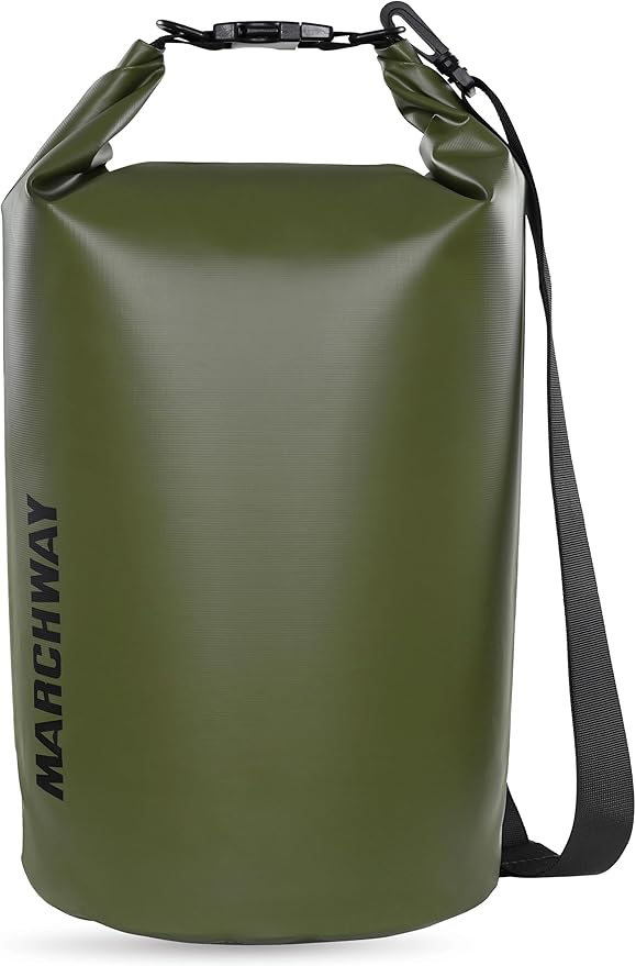 MARCHWAY Floating Waterproof Dry Bag Backpack 5L/10L/20L/30L/40L, Roll Top Sack Keeps Gear Dry for Kayaking, Rafting, Boating, Swimming, Camping, Hiking, Beach, Fishing