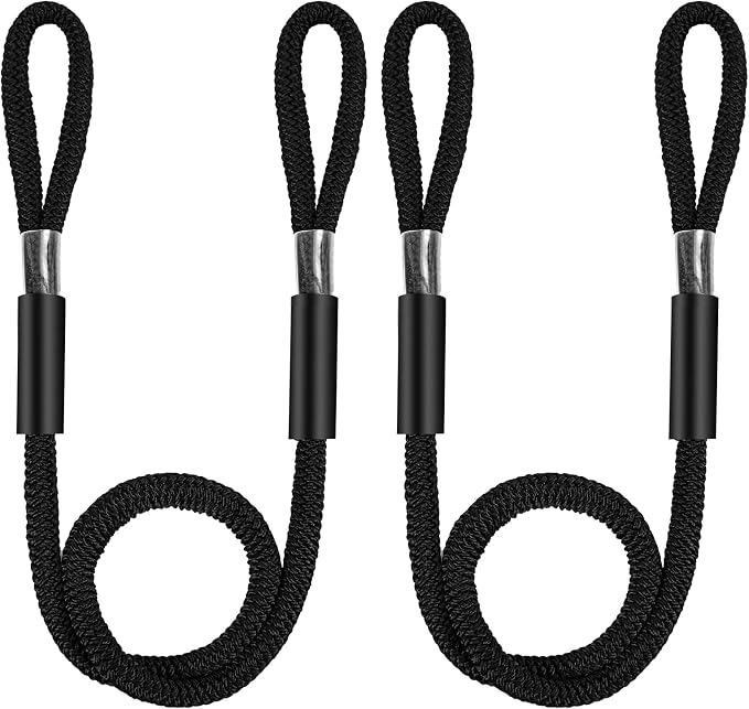 Boat Dock Lines, 5/8" x 10ft Double Braided Nylon Docking Line with Loop, Marine Grade Boats Mooring Rope, Boating Accessories