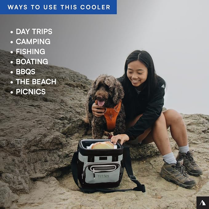 Titan by Arctic Zone Deep Freeze Cooler - Zipperless Hardbody Cooler - Deep Freeze Insulation, HardBody Liner, and SmartShelf