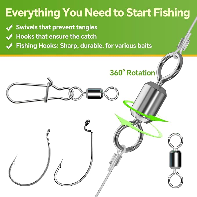 Clearance Bionics-Designed Durable Soft Plastic Fishing Lures Kit with Bonus Accessories, 3/4/5/6 Inch, 9-Type Lifelike Swimbaits in One Gear Set Included Tackle Box for Bass