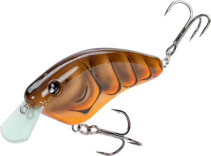 Strike King Hardliner Fishing Lure, Flat Sided Crankbait, Circuit Board Lip, Extra Tight Wobble, Size 4 Treble Hooks
