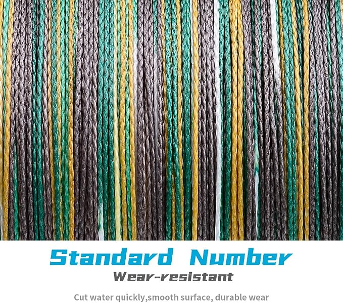 Braided Fishing Line, Abrasion Resistant Zero Stretch Braided Lines 4/8 Strands Super Strong Superline 6Lb -100Lb Test 109/328/547/1094/2187 Yards