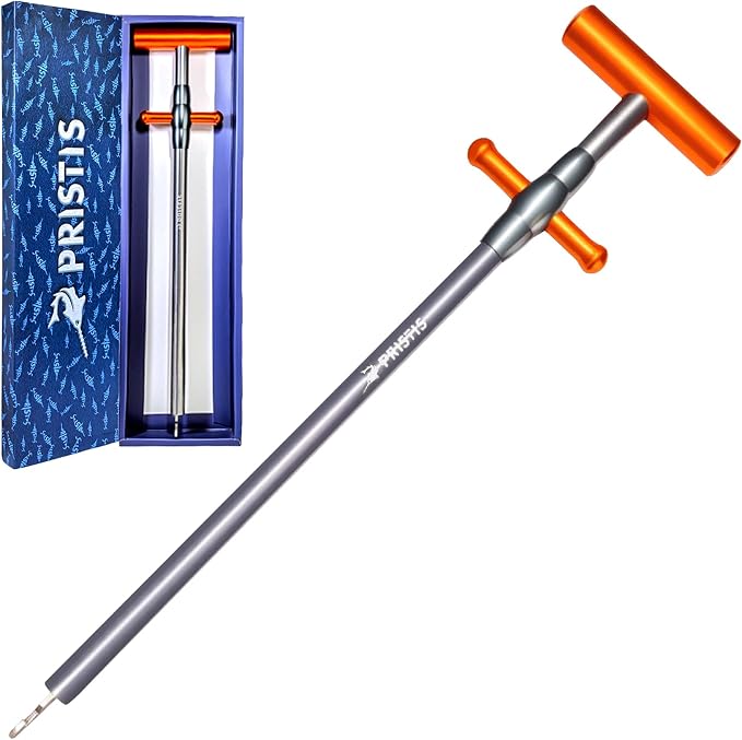 Pristis UTA III Metal Hook Remover Tool for Saltwater, Heavy-Duty Fishing Hook Removal Tool Extractor, Sturdy Stainless Steel Squeeze-Out Fish Dehooker Pliers Tackle Gear for Anglers, 13 inches
