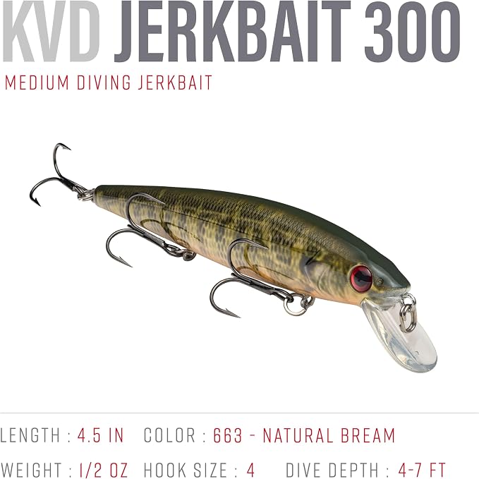 Strike King KVD Jerkbait 3 Hook
