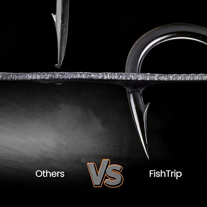 FishTrip 25/10/90/200pcs Fishing Treble Hooks, High Carbon Steel Triple Fishing Hooks with Ultra Brabed Sharp for Saltwater Freshwater Black, Treble Hook for Bass Trout Fishing Lures Replacement