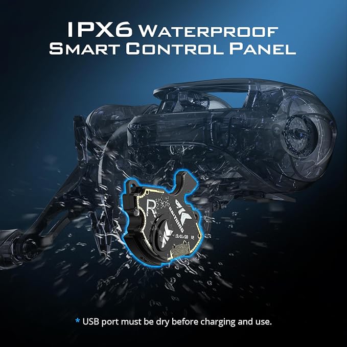 KastKing iReel One IFC Smart Baitcasting Fishing Reel, Bluetooth Connectivity to Smart Devices and KastKing App, Smoother & Longer Casts with Axis Eye Line Guide and Digital IFC Braking System