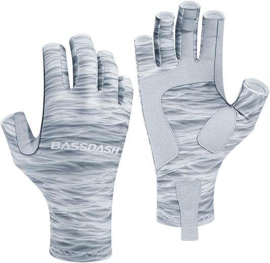 Bassdash ALTIMATE UPF 50+ Women’s Fishing Gloves UV Sun Protection Fingerless Gloves for Kayaking Paddling Hiking Cycling Driving Shooting Training