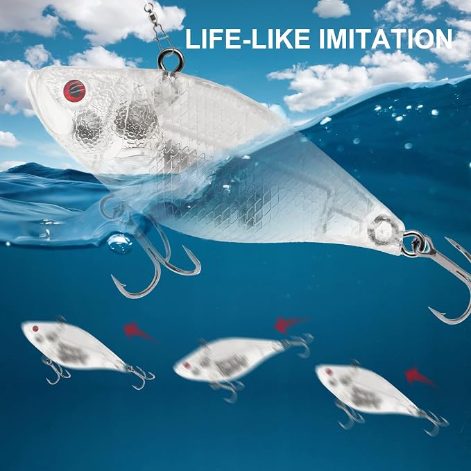 10pcs/20pcs Fishing Blanks Lures Kit Fishing Topwater Unpainted Swimbait Unpainted Crankbaits Hard Baits DIY Lure for Bass Salmon Trout Saltwater and Freshwater