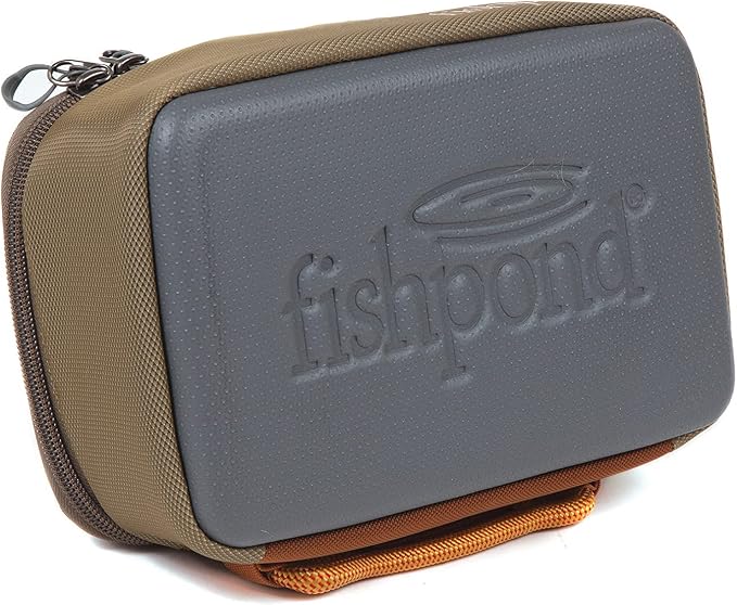 fishpond Ripple Reel Case, Large, Sand/Saddle Brown
