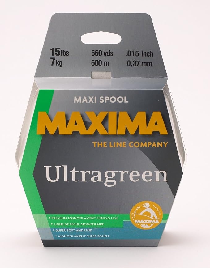 Maxima Fishing Line Maxi Spools, Ultragreen