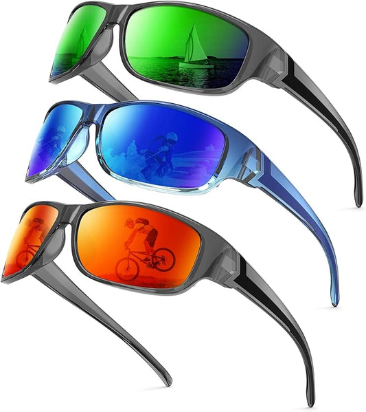 NSSIW Polarized Sunglasses-Men Sports Mens-Sunglasses: Sun Glasses Women Polarized UV400 Protection for Fishing Running Golf