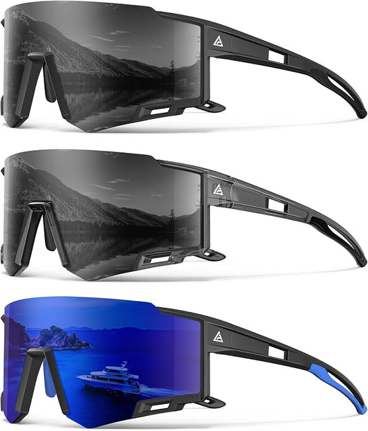 NSSIW Polarized Sunglasses-Men Sports Mens-Sunglasses: Sun Glasses Women Polarized UV400 Protection for Fishing Running Golf