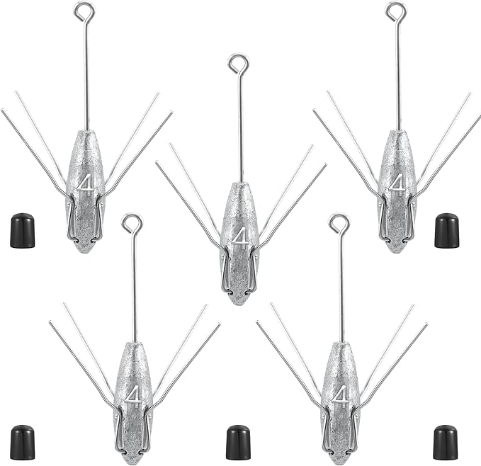 Sputnik Sinkers Fishing Weights Sinkers Surf and Pier Fishing Sinkers Long Tails for Saltwater Fishing Gear Tackle 2oz 3oz 4oz 5oz 6oz