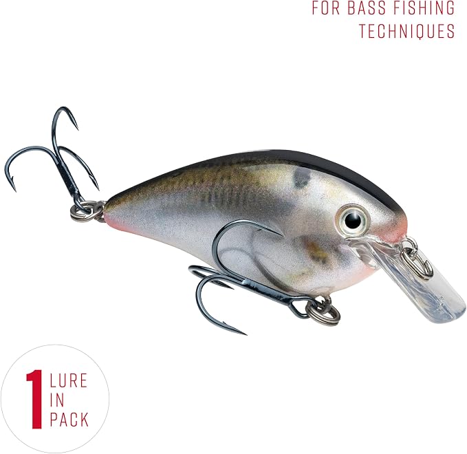 Strike King KVD 1.5 Hard Knock Fishing Lure, 3/8 oz, 3D Lifelike Eyes