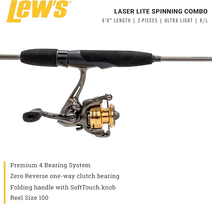 Lew's Lew’s Laser Lite Spinning Reel and Fishing Rod Combo