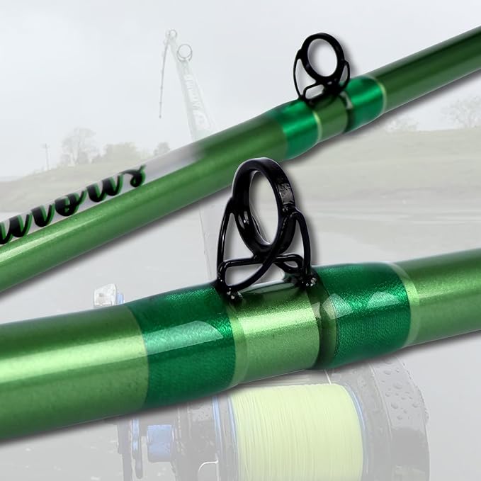Fiblink Catfish Fishing Rod 1 Piece/2 Piece Catfishing Fishing Pole Portable Travel Heavy Cat Catfish Casting Rod (6'/6'6"/7'/8'/9')