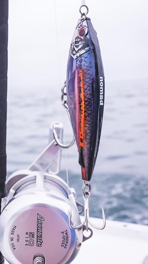 Nomad Design Madscad Autotune SNK Fishing Lure-High-Speed Saltwater Fishing Lure with Autotune System,1-3 feet Diving Depth,Includes Fishing Hook