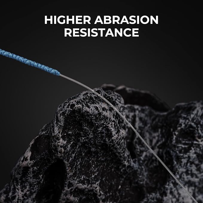 KastKing Fluorokote 100% Fluorocarbon Coated Fishing Line, Fluorocarbon Leader, Extreme Clarity,Fast Sinking,Shock Resistant, High Abrasion Resistance