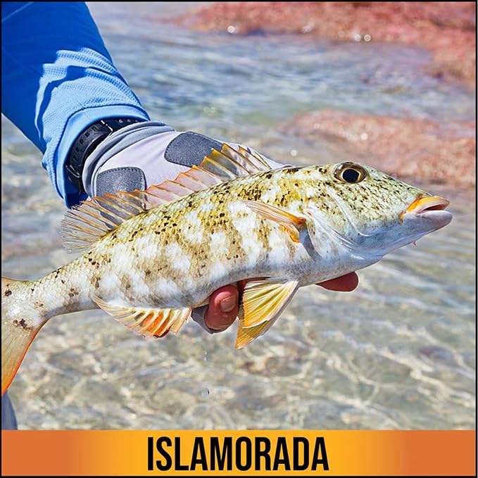 Glacier Glove Islamorada 50+ Sun Protection Durable Lightweight Breathable Quick-Dry Fingerless Outdoor Fishing Sun Glove
