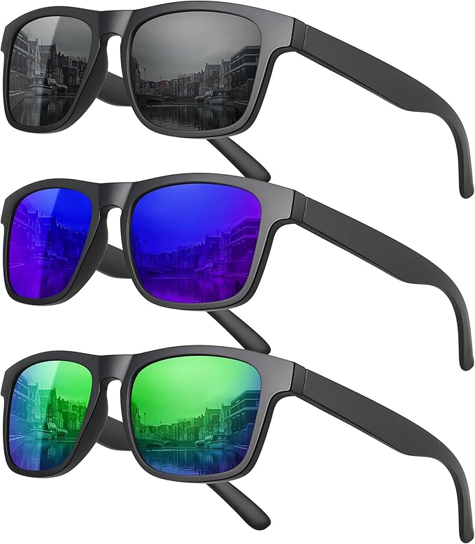 MEETSUN Polarized Sunglasses For Men Women UV Protection Square Frame Sport Fishing Driving Sunglasses