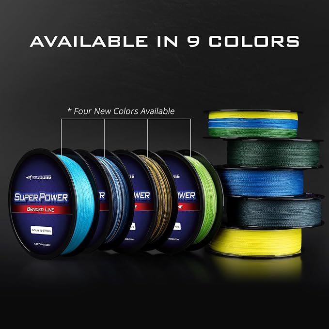 KastKing SuperPower Braided Fishing Line - Abrasion Resistant Braided Lines – Incredible Superline – Zero Stretch – Smaller Diameter – A Must-Have!