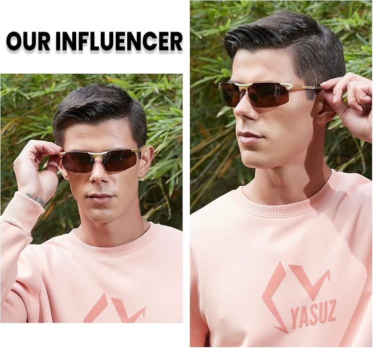 DUCO Polarized Sunglasses Mens Ultralight Carbon Fiber Sun Glasses for Men Driving Sports Fishing UV400 Protection DC8277