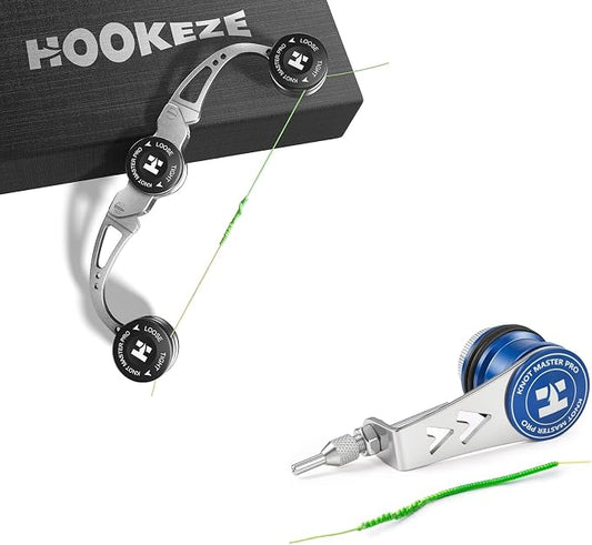 HOOK-EZE FG Knot Tying Tool and PR Knot Tying Tool Combo, Fishing Knot Tying Toool for Braid to Leader, Offshore Saltwater and Freshwater Gear
