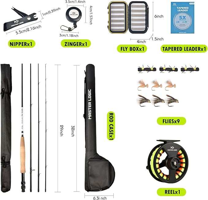 Stealth Fly Fishing Rod Combo Starter Kit