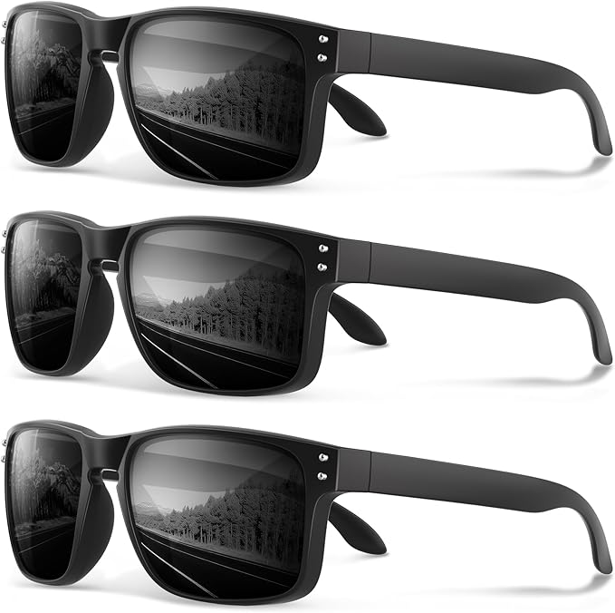 Polarized Sunglasses for Men Women - Classic Sport Sun Glasses for Driving Running Cycling Fishing UV400 Protection