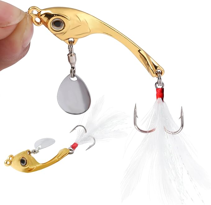 Sougayilang Jigs Fishing Lures Sinking Metal Spoons Micro Jigging Bait