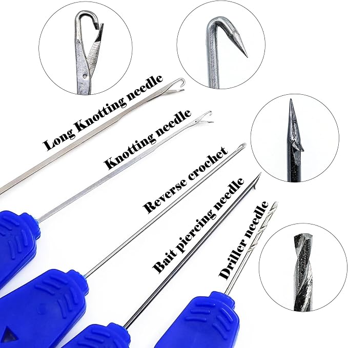 9KM DWLIFE Carp Fishing Bait Hair Rigs for Carp Fishing Fishing Rig Carps Fishing Baits Needle Kit Carp Fishing Equipment