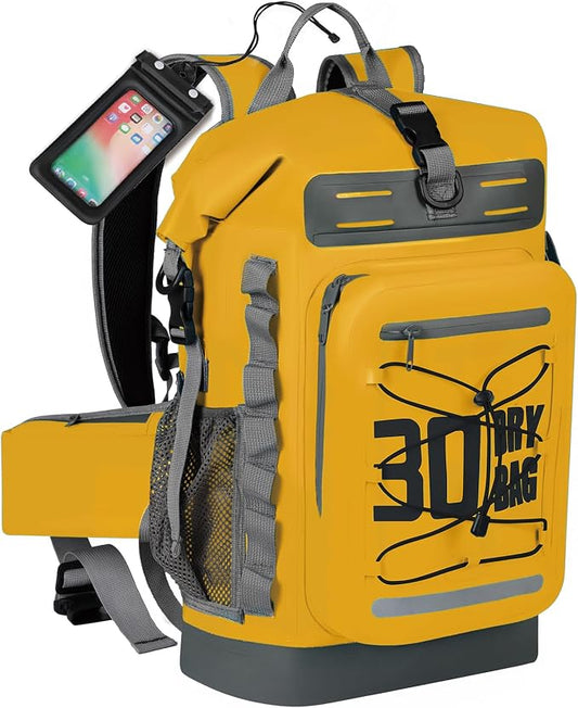MORXPLOR Dry Bag Waterproof,5L/10L/20L/30L/40L/55L Roll Top Dry Bag Backpack with WaterProof Phone Case for Swim,Kayak