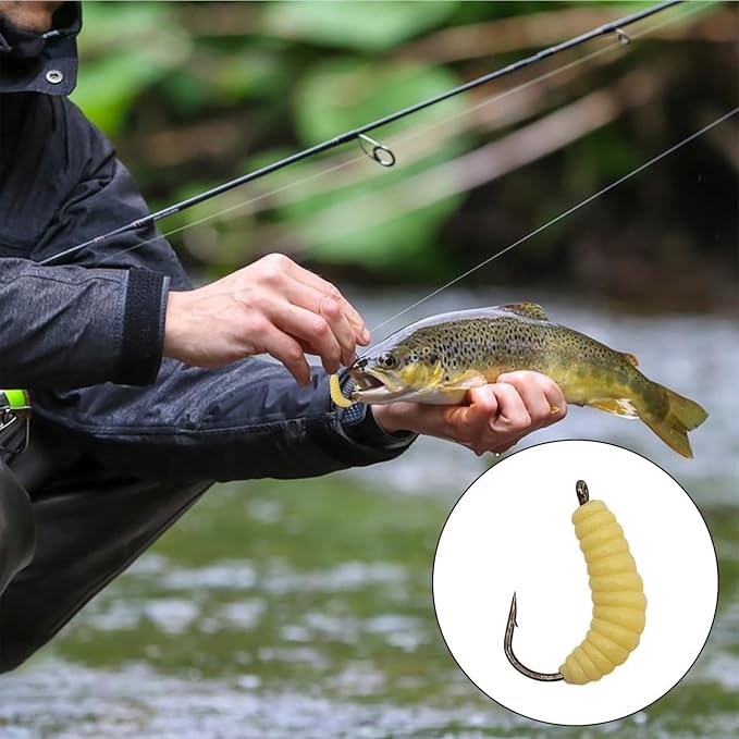 Silicone Soft Maggot Worms Baits